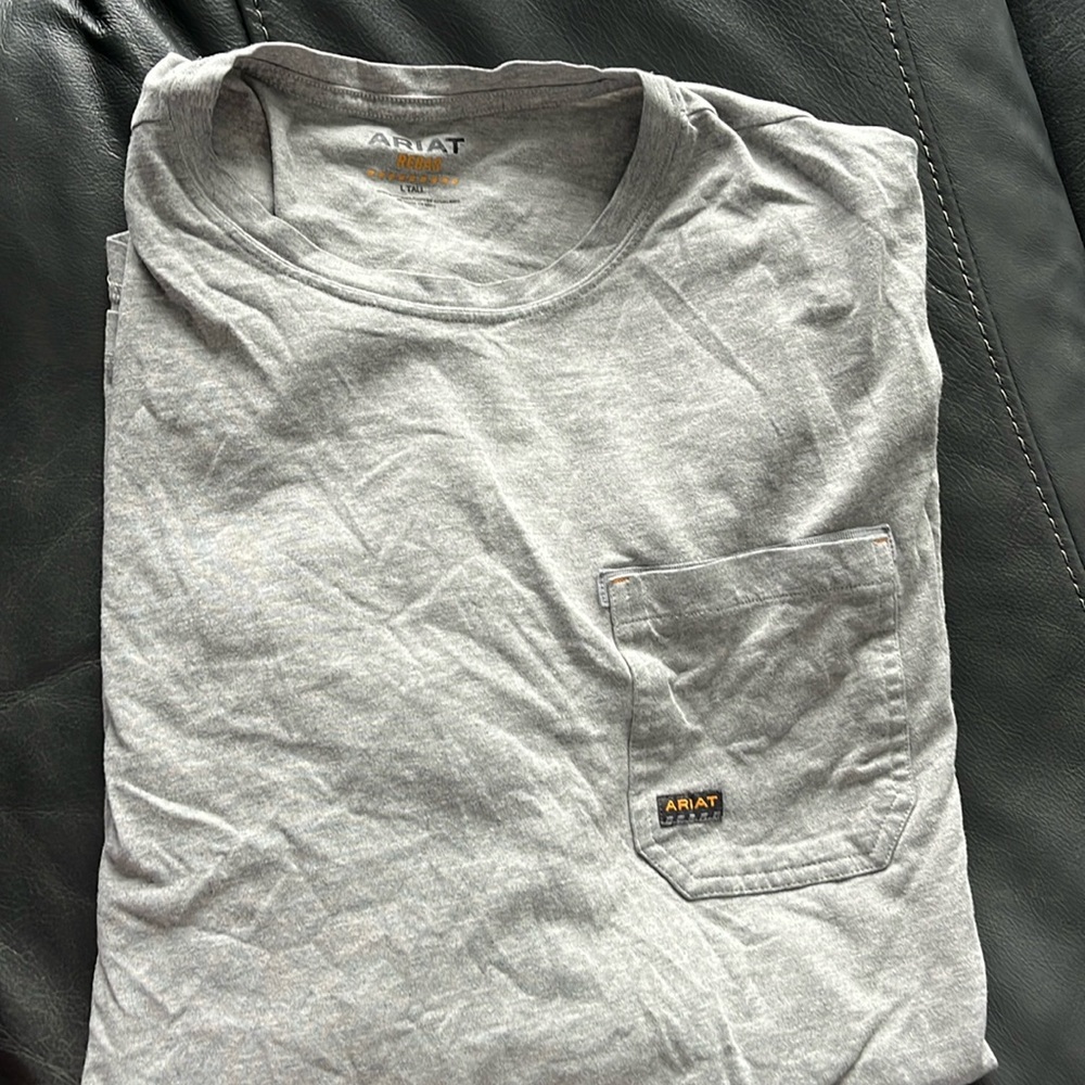 Ariat rebar, gray, long sleeve